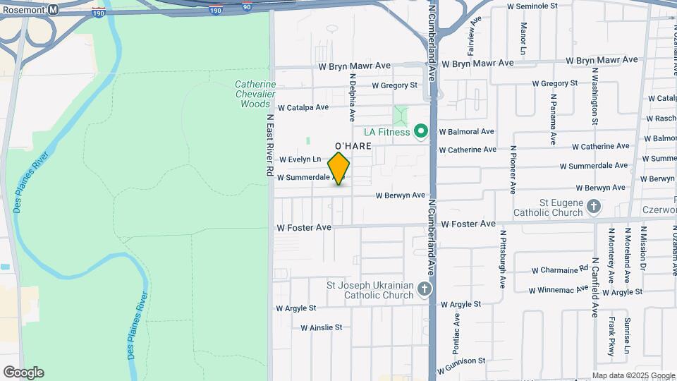 8618 W Berwyn Ave Map and Location Details