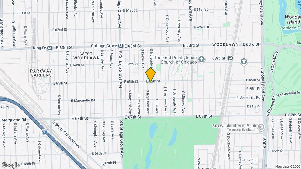 6507 S Ingleside Ave, Unit 3 Mapa y Detalles de la Ubicación