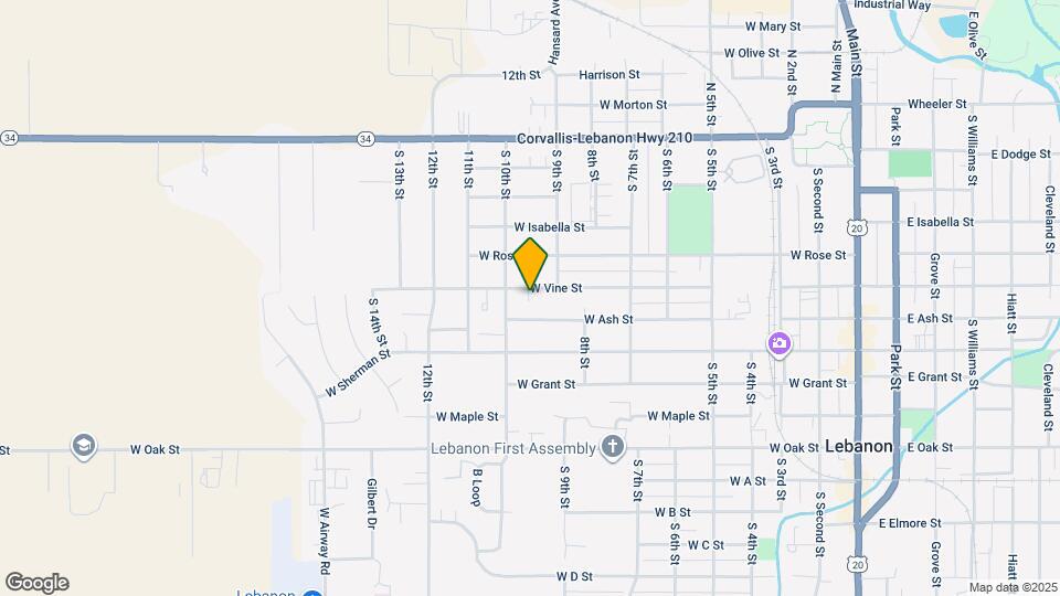 860 W Vine St Map and Location Details