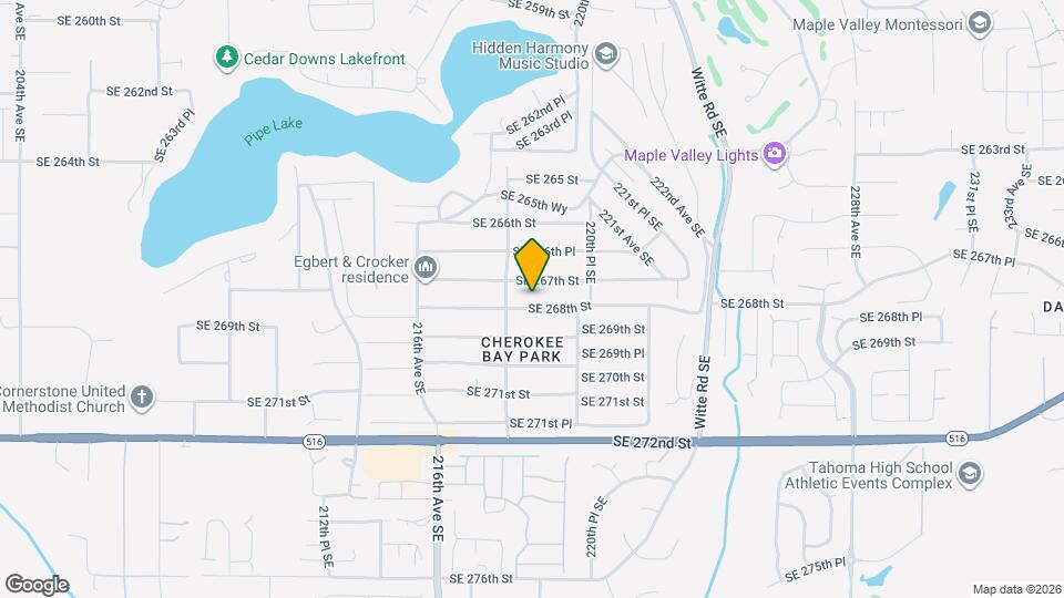 21836 SE 268th St Map and Location Details