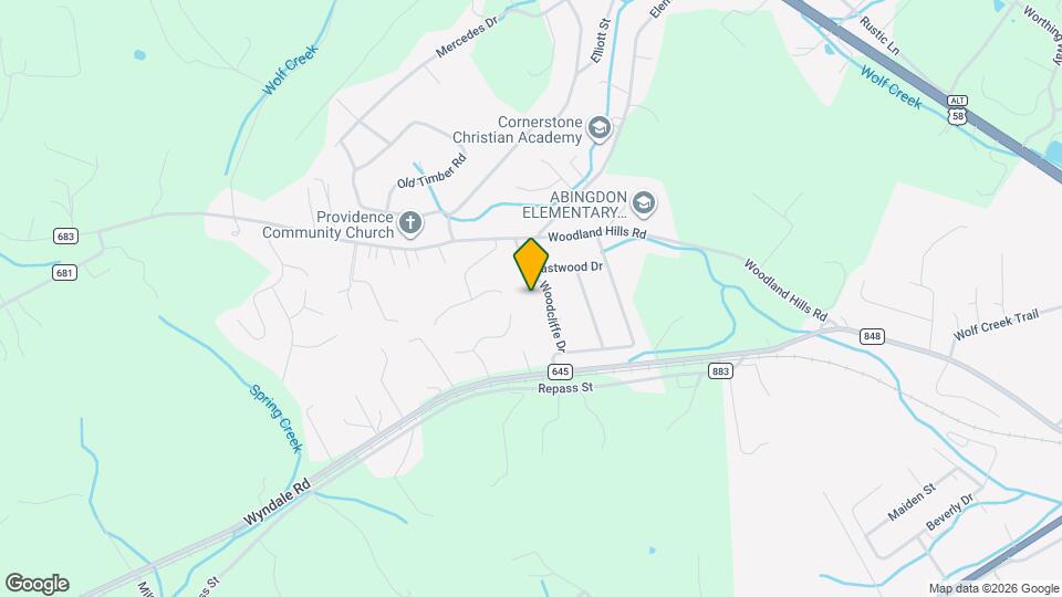 16348 Woodcliffe Dr Map and Location Details