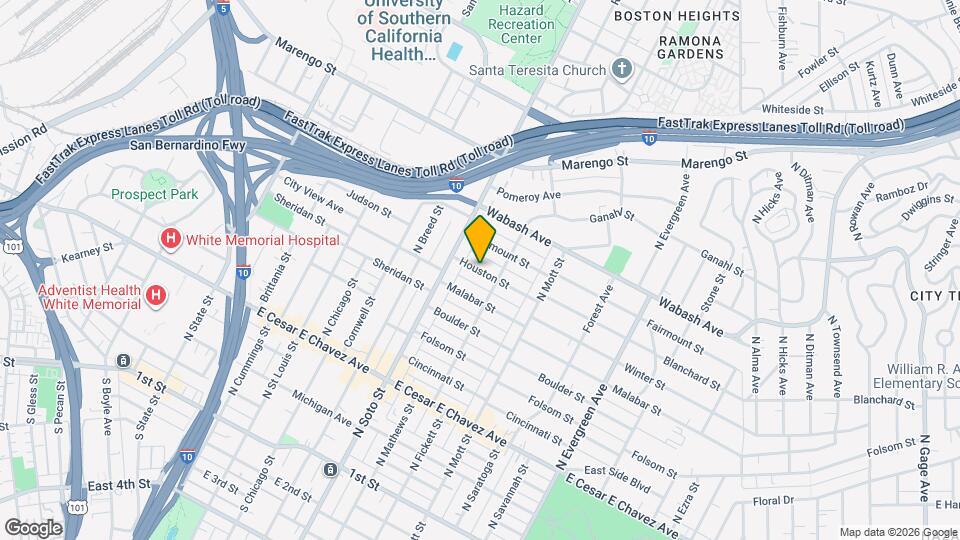 2426 1/2 Houston St Map and Location Details