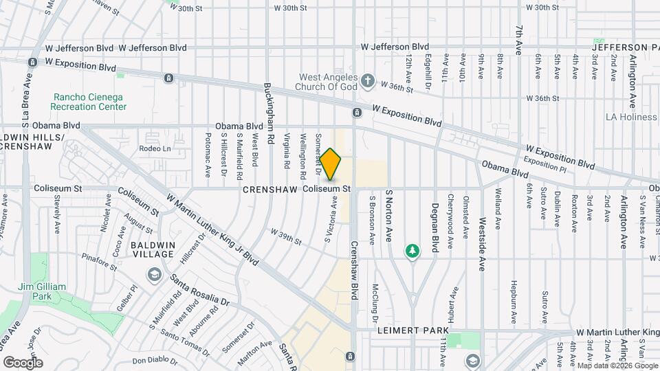 3701 Coliseum St Map and Location Details