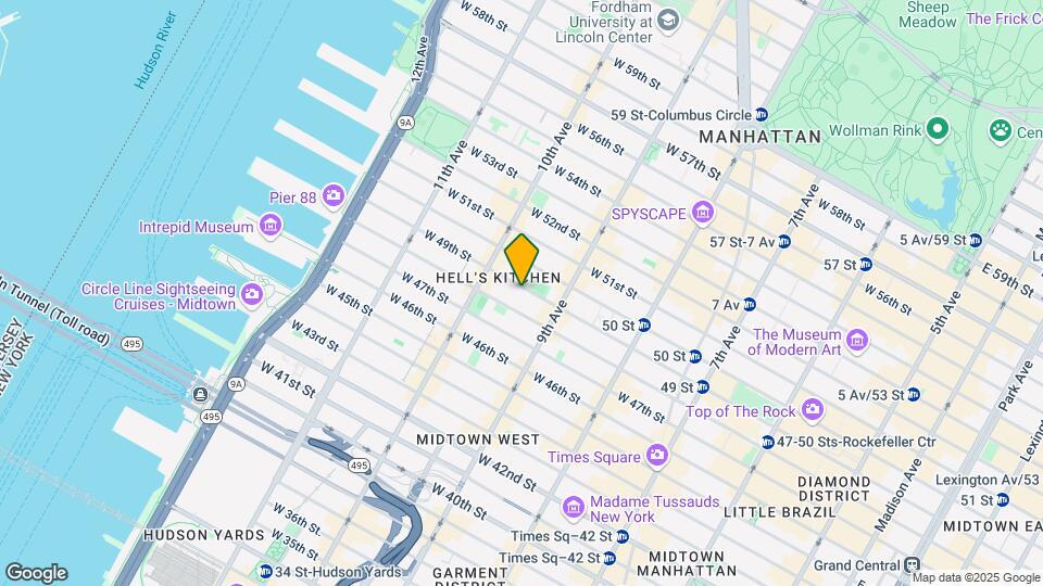 428 W 49th St Map and Location Details
