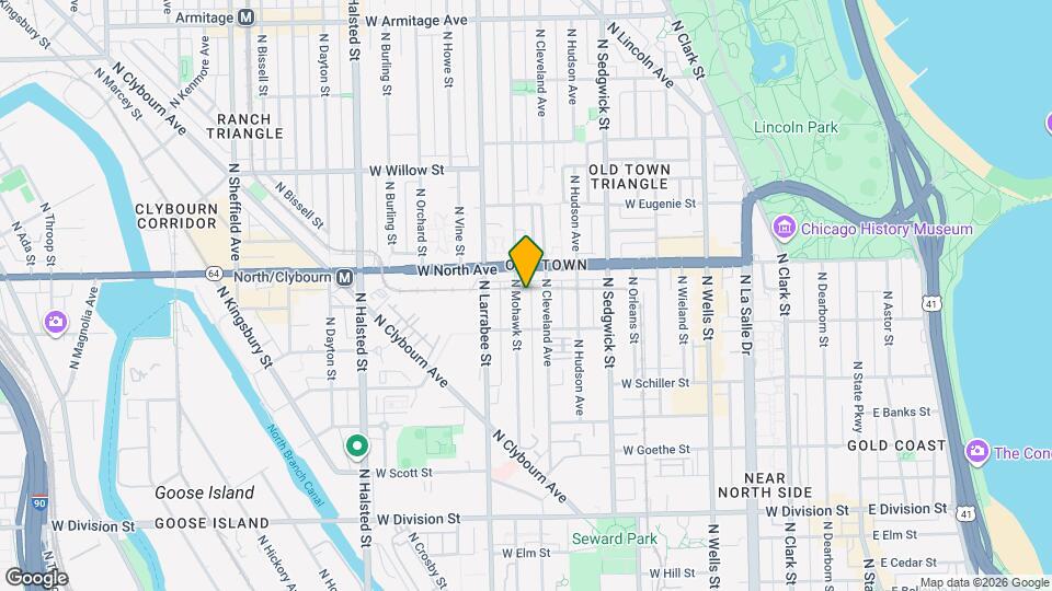 1529 N Mohawk St Map and Location Details