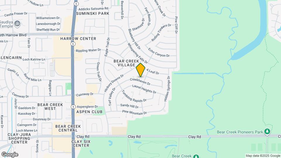 15710 Creekhaven Dr Map and Location Details