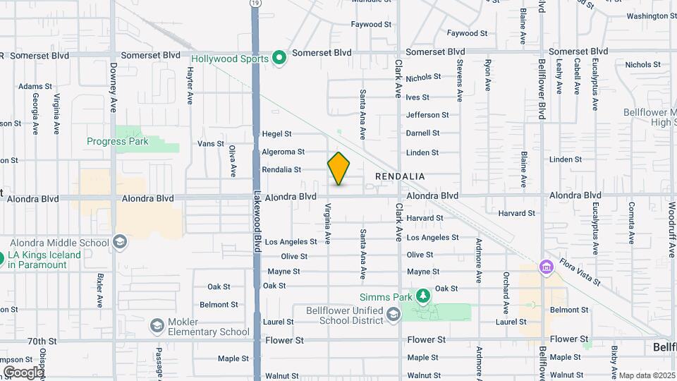9205 - 9215 Alondra Blvd Mapa y Detalles de la Ubicación