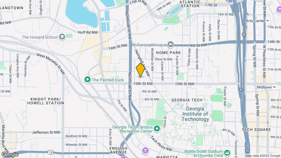 1001 Curran St NW Map and Location Details