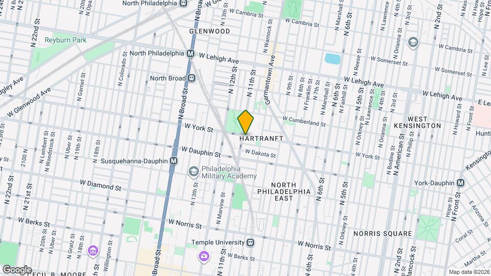 1034 W York St, Unit #1 Map and Location Details