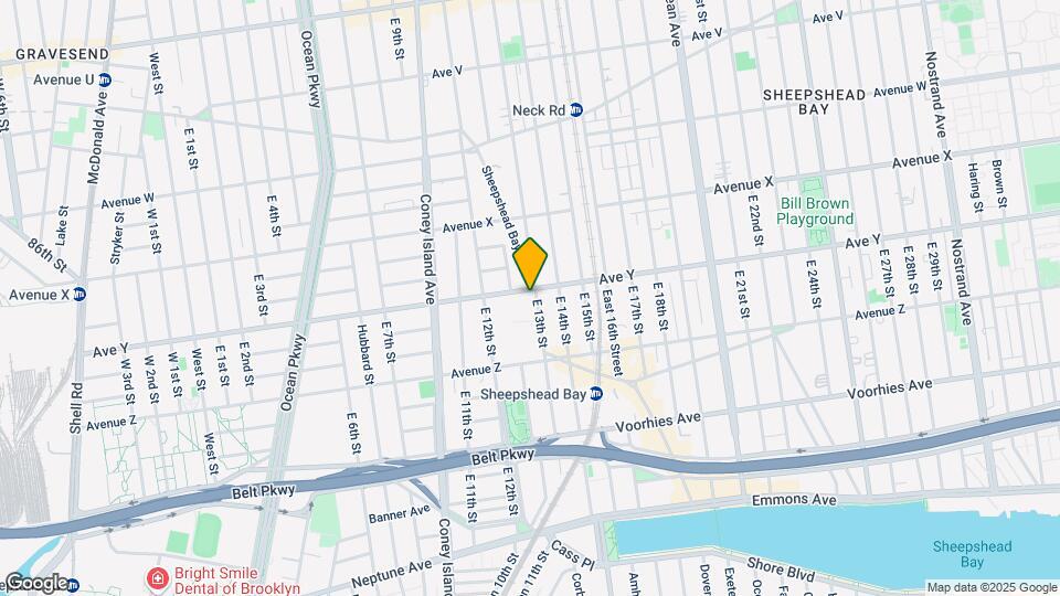 1254 Avenue Y Map and Location Details