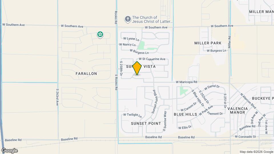 25756 W St Kateri Dr Mapa y Detalles de la Ubicación