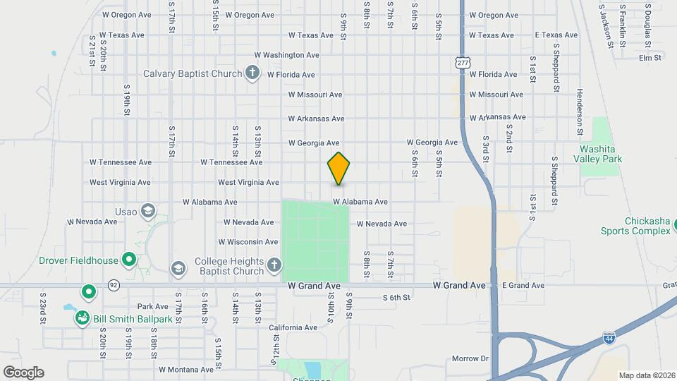1608 S 9th St Map and Location Details