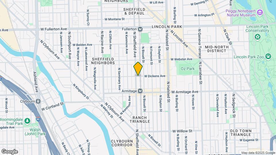 2059 N Sheffield Ave Map and Location Details