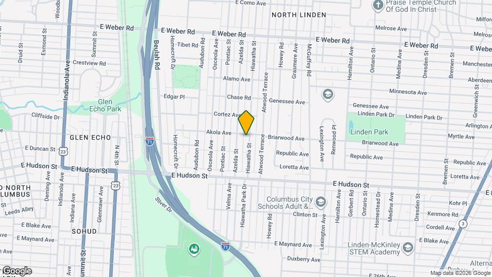 2543 Hiawatha St Map and Location Details