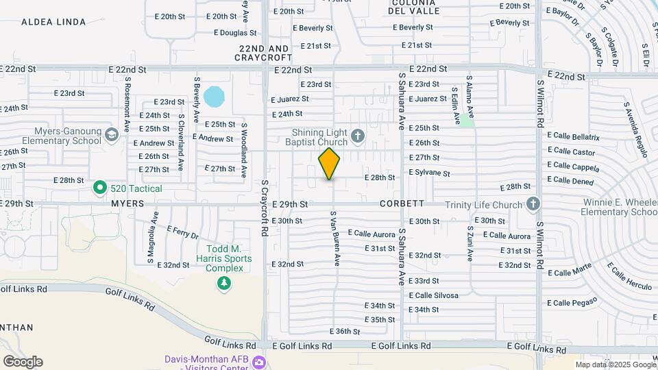 1806-1814 S Van Buren Ave Map and Location Details