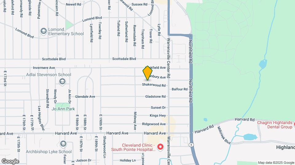 19909 Shakerwood Rd Map and Location Details