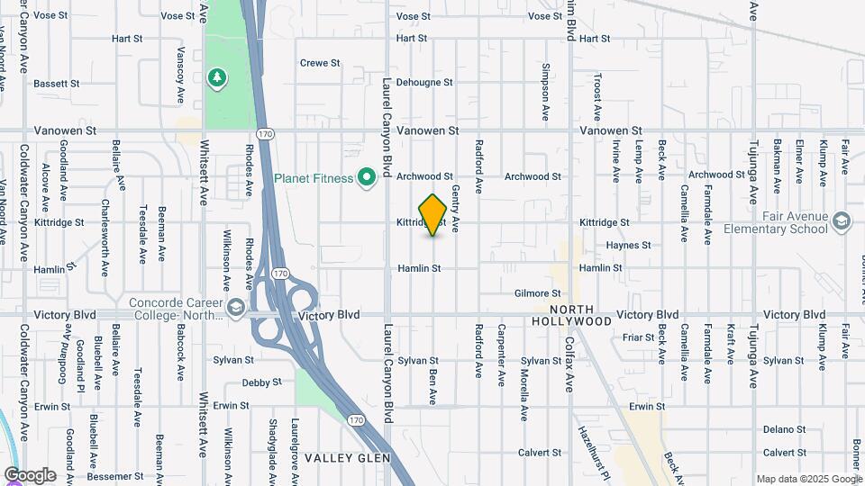 6533 Ben Ave Map and Location Details