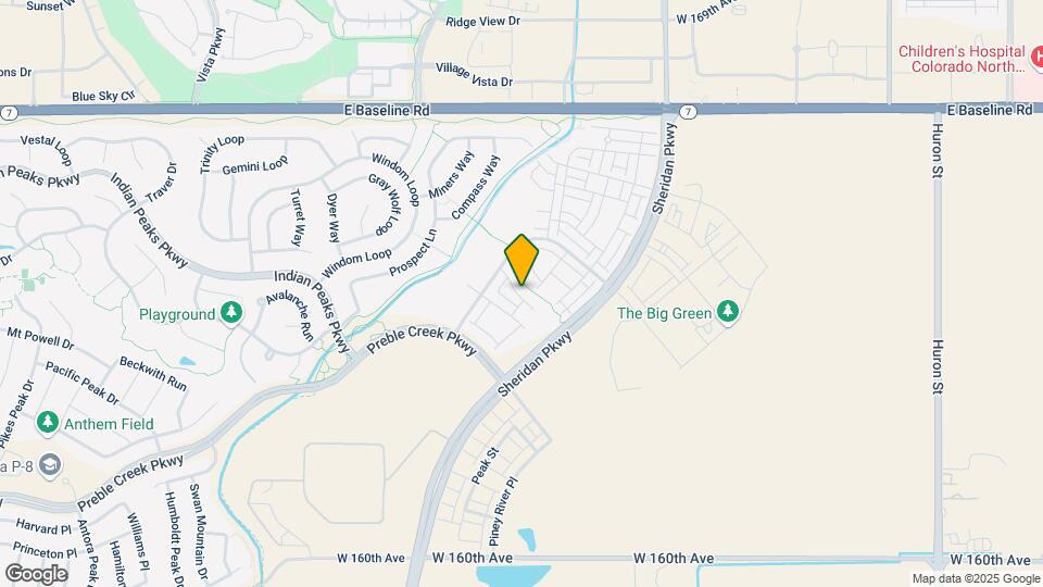 2347 W 165th Ln Map and Location Details