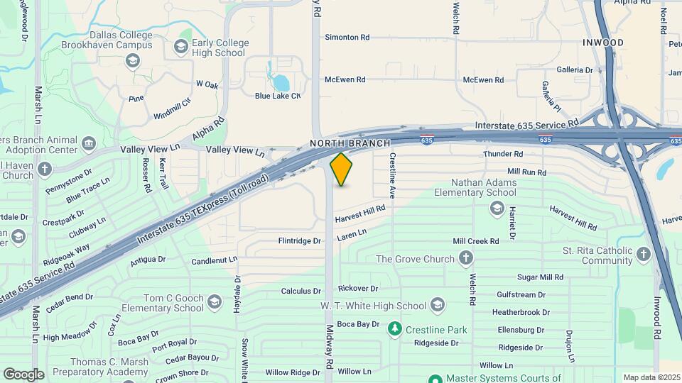12834 Midway Rd Map and Location Details