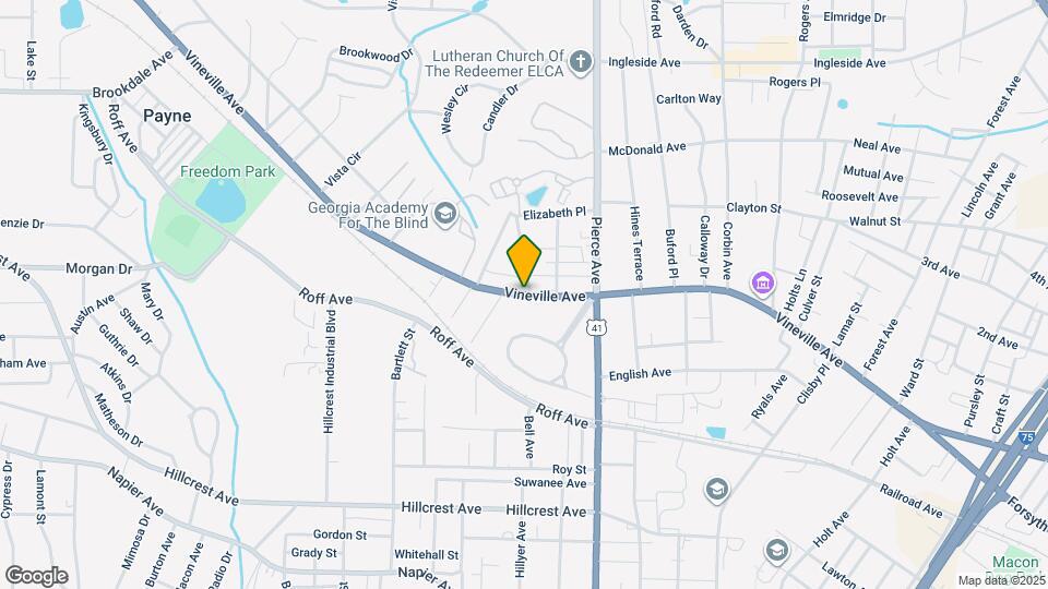 2713 Vineville Ave Map and Location Details