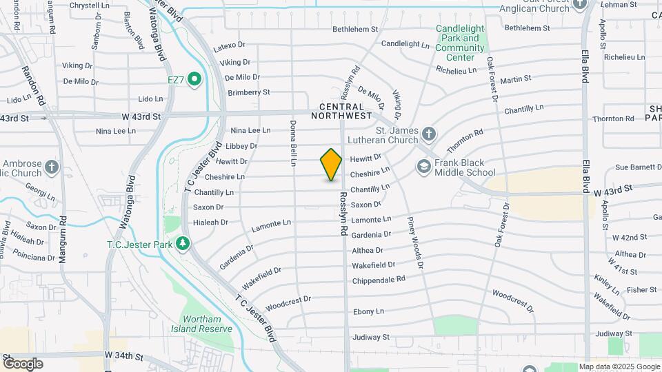 1814 Chantilly Ln Map and Location Details