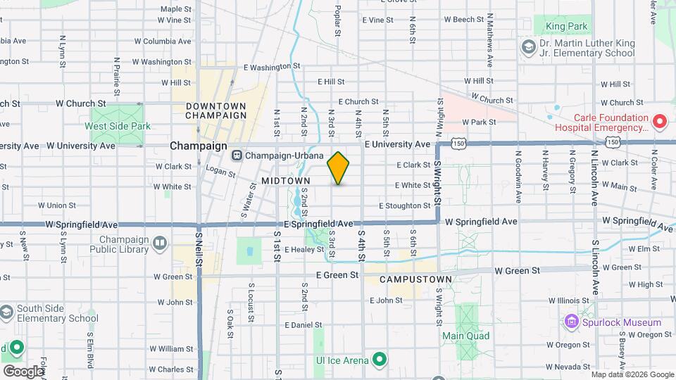 303 E White St Mapa y Detalles de la Ubicación