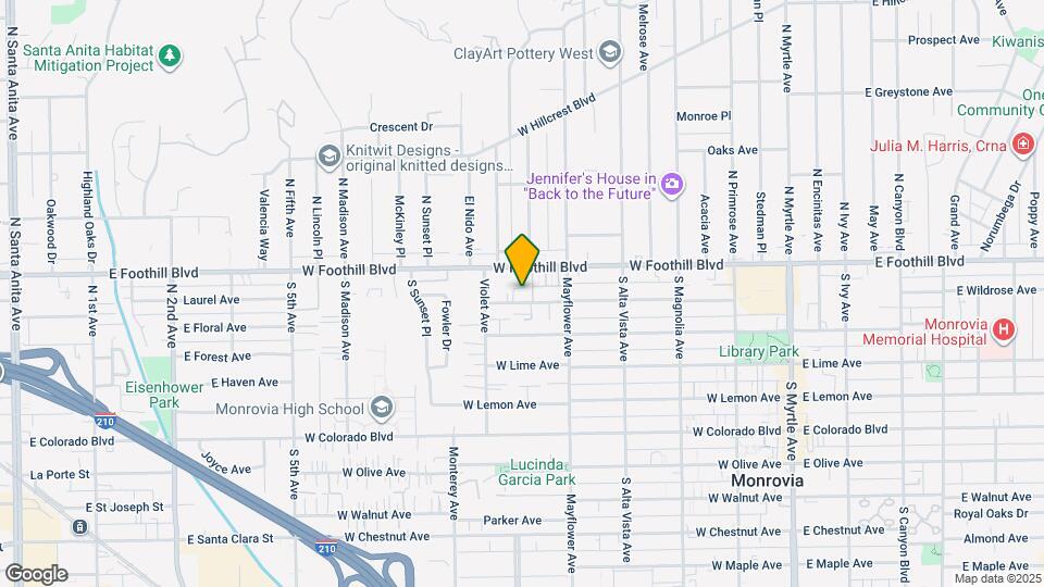 607 Linwood Ave Map and Location Details