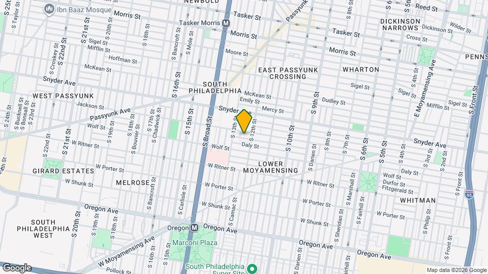 1223 Tree St Map and Location Details