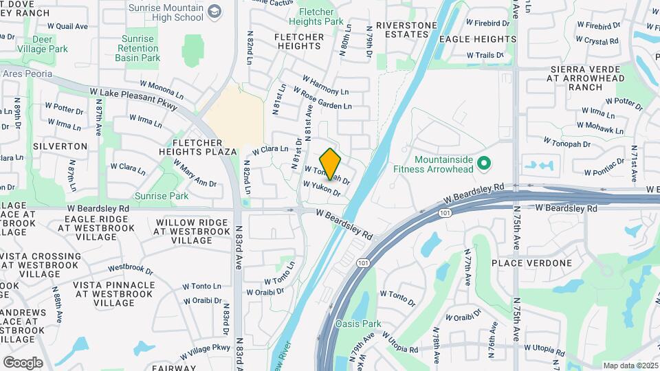 8010 W Yukon Dr Map and Location Details