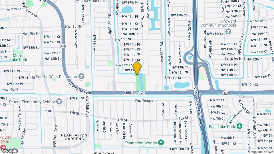 1080 Del Lago Cir Map and Location Details
