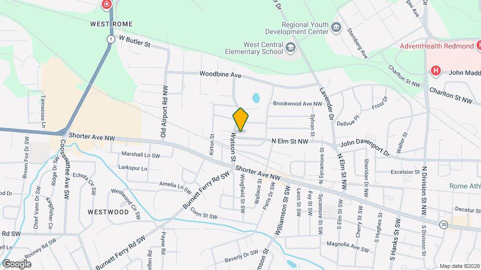 426 N Elm St NW Map and Location Details