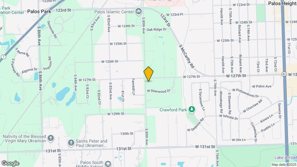 12713 S 80th Ave Map and Location Details