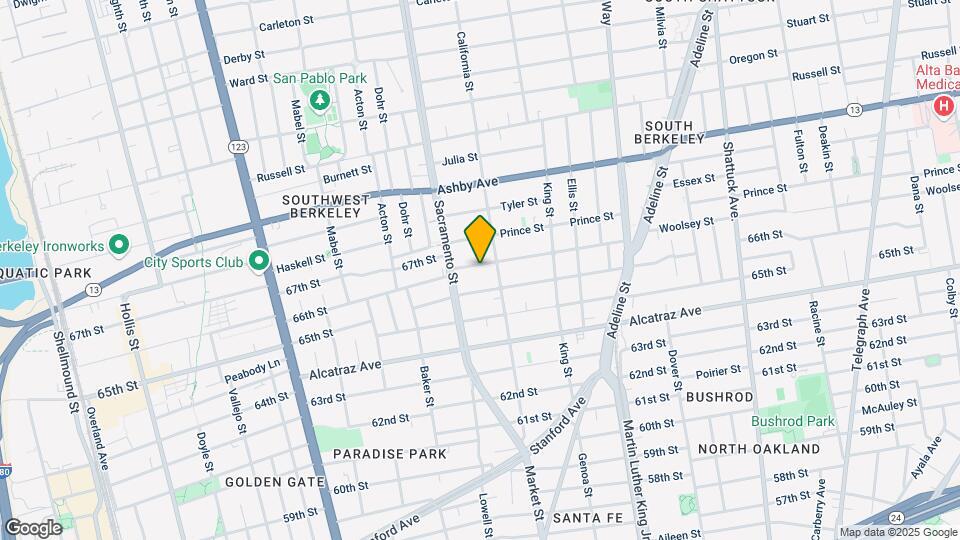 1532 Woolsey St Mapa y Detalles de la Ubicación