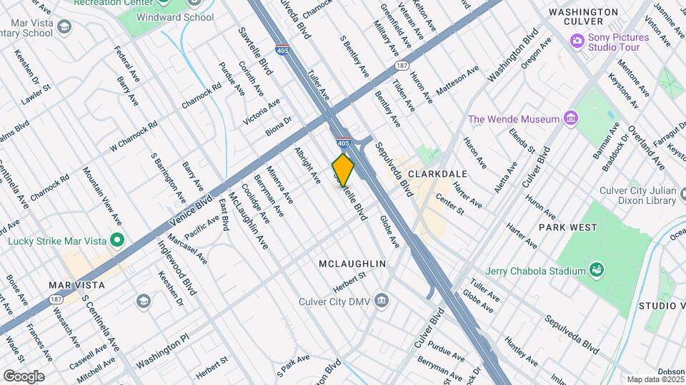 3947 Sawtelle Blvd Mapa y Detalles de la Ubicación