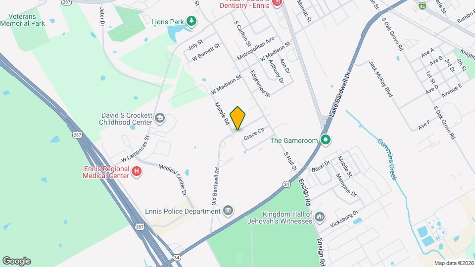 1401 Old Bardwell Rd Map and Location Details