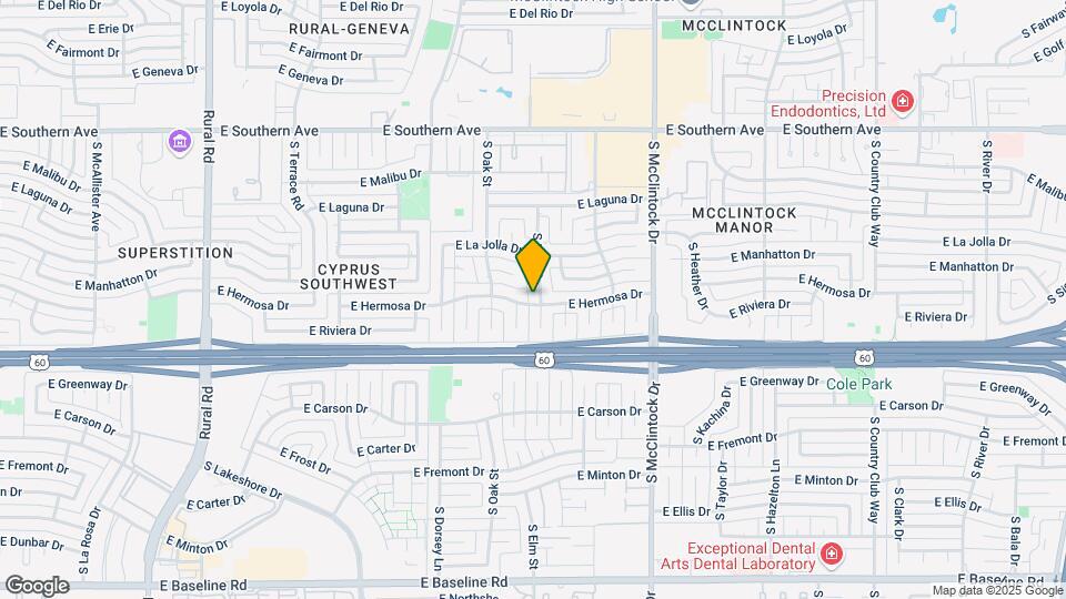 3820 S Elm St Map and Location Details