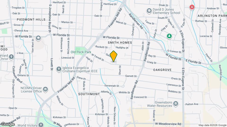 712 W Terrell St Map and Location Details
