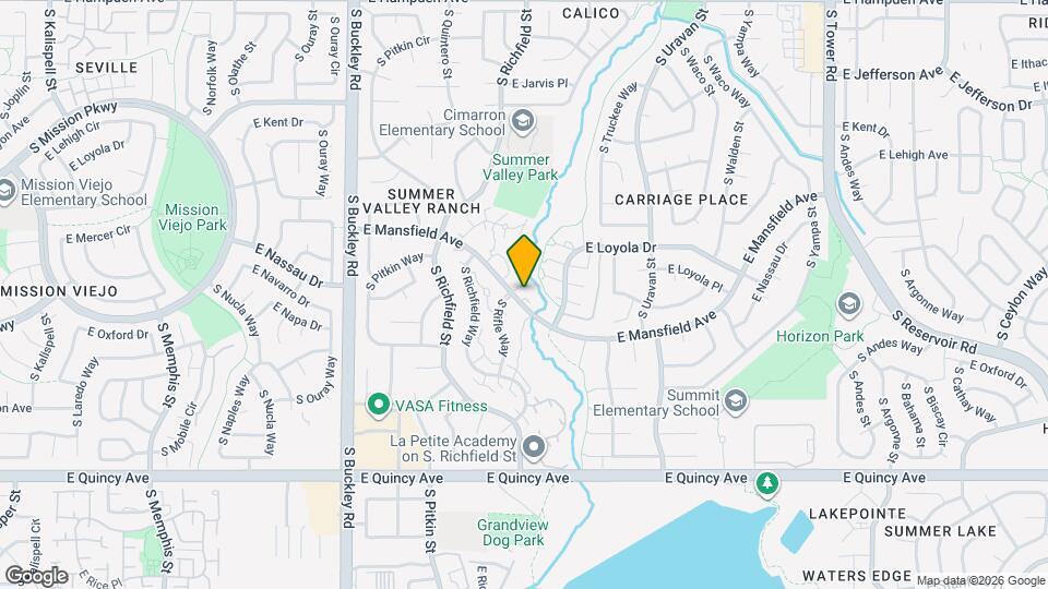 17595 E Mansfield Ave, Unit #1311L Map and Location Details