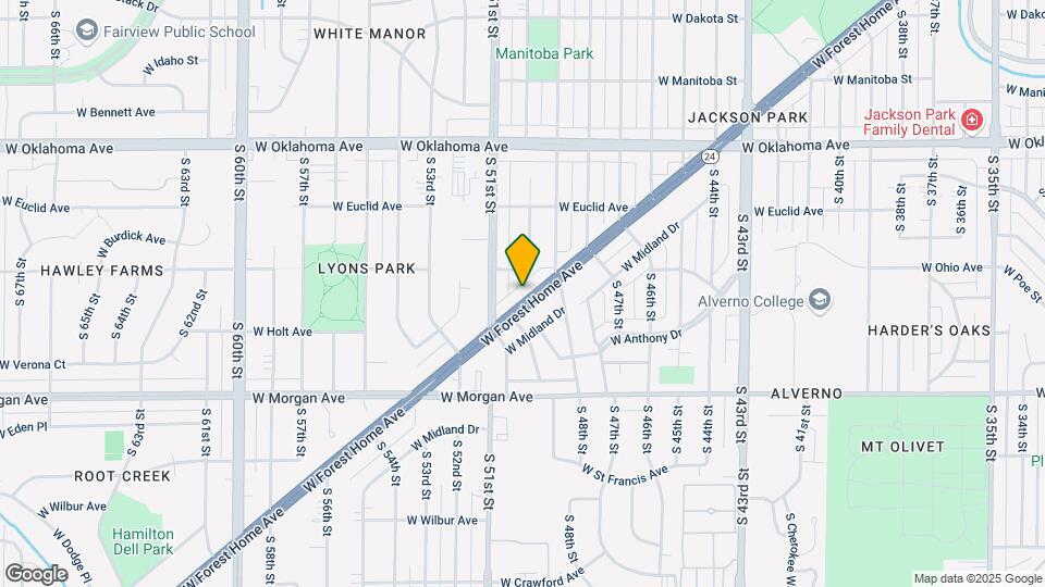 4944 W Forest Home Ave Map and Location Details