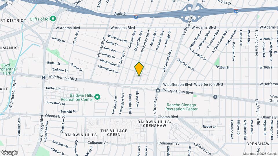 3019 Alsace Ave Map and Location Details