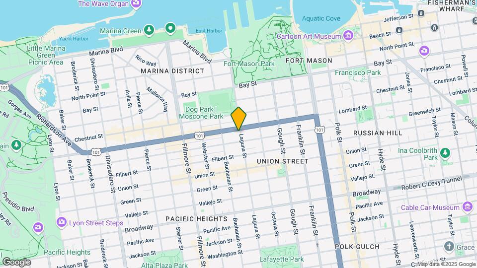 3135 Laguna St Map and Location Details