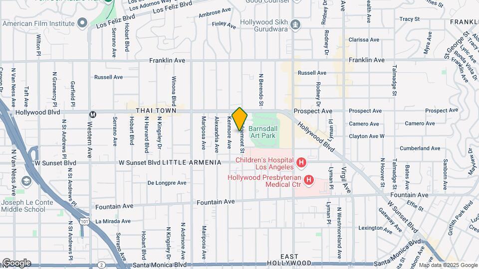 1565 Edgemont St Map and Location Details
