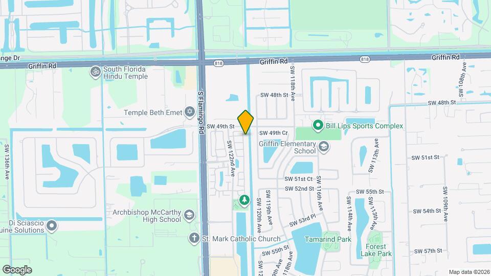 4964 SW 121st Ave Map and Location Details