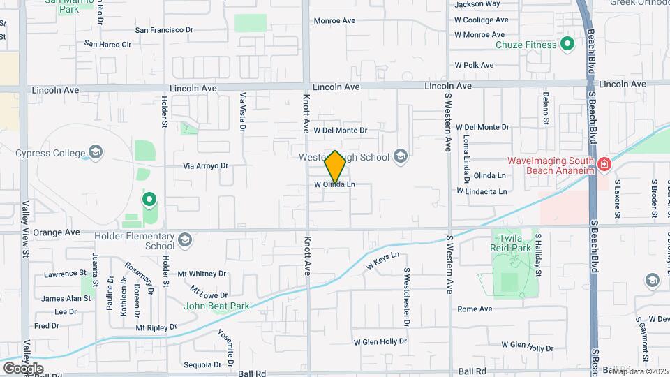 3416 W Olinda Ln Mapa y Detalles de la Ubicación