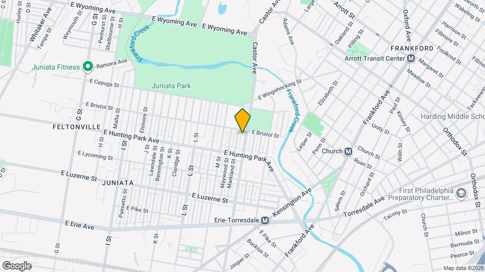 4246 Castor Ave Map and Location Details