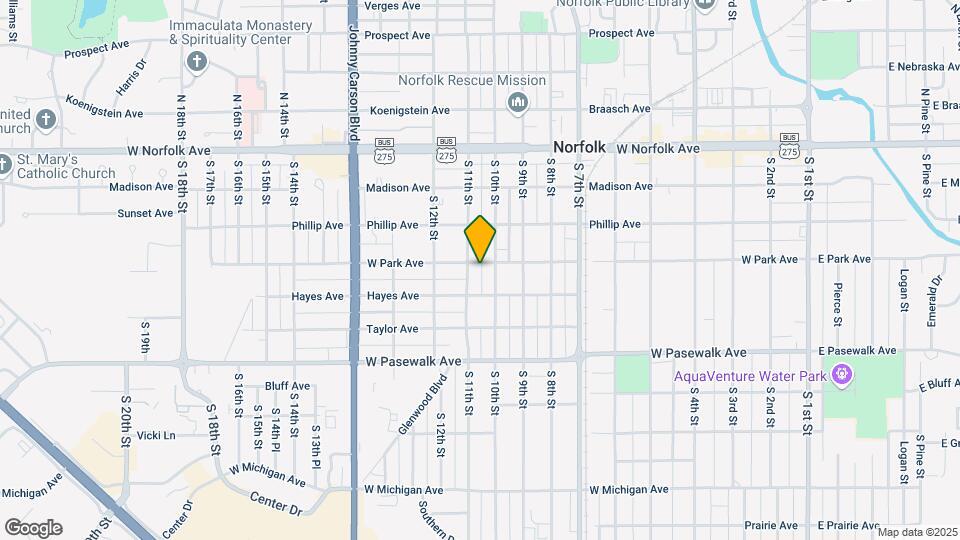 1005 W Park Ave Map and Location Details