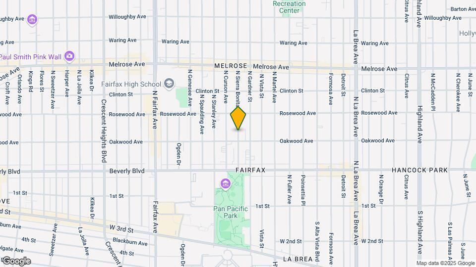 428-432 1/2 N Sierra Bonita Ave Mapa y Detalles de la Ubicación