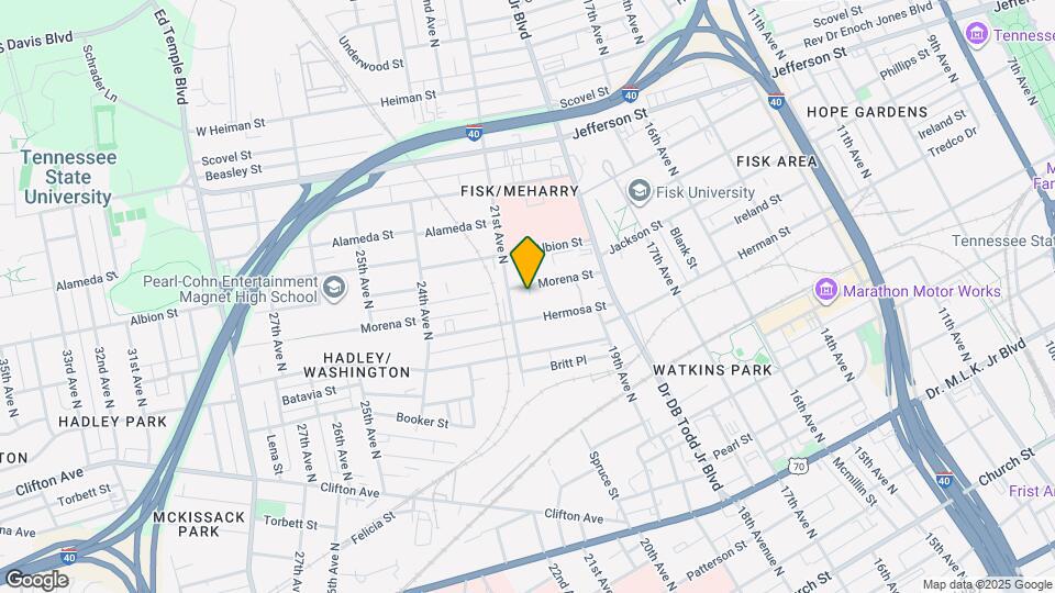 1913 Morena St Map and Location Details