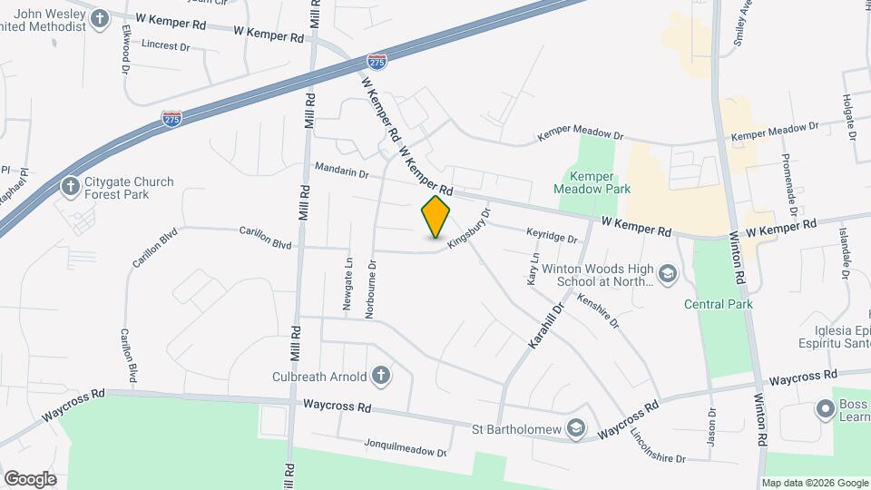 1456 Kingsbury Dr, Unit AD1WAIT Mapa y Detalles de la Ubicación