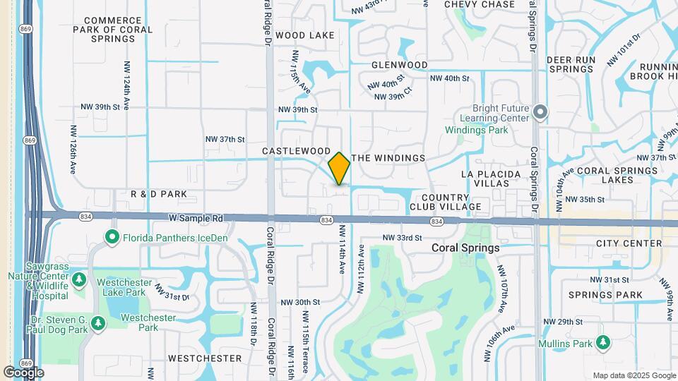 11401 NW 35th St Map and Location Details